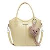 Solid Color Handbag Women's New Fashion Casual Commuter Shoulder Messenger Bag