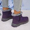 Fashion Thicken Plush Waterproof Snow Boots Women 2025 Non Slip Zipper Platform Winter Boots Woman Fleece Lining Warm Ankle Booties 43