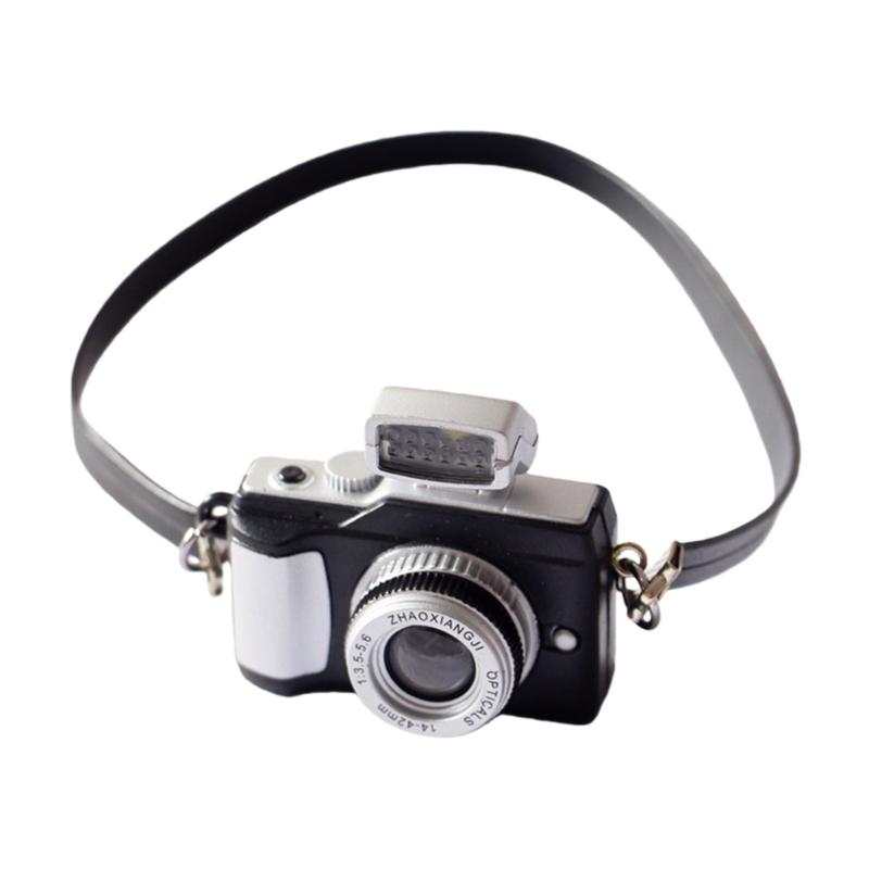 

Children Safe Miniature Camera Model ABS Decorative Item DSLR Camera Figure For Doll Room Creative Play And Display