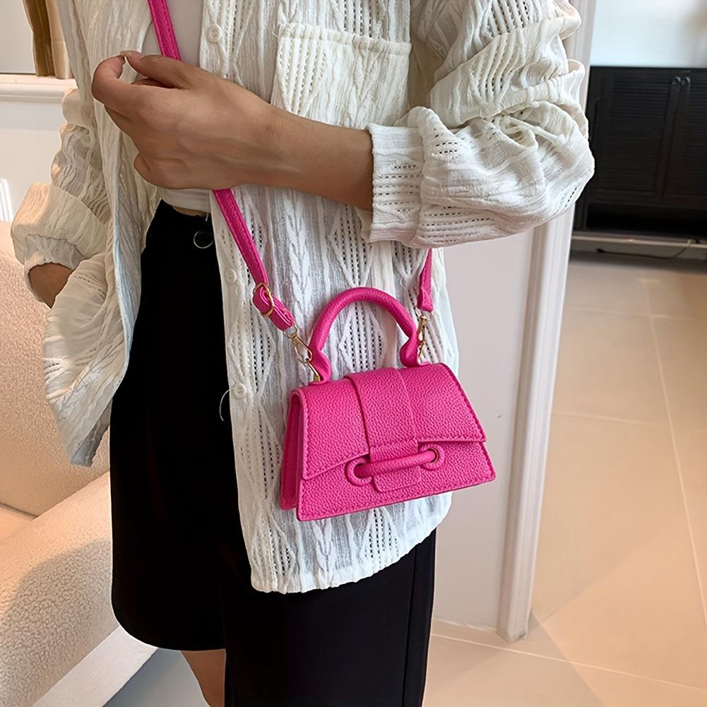 Chic Womens Square Handbag - Stylish Niche Design Mini Crossbody Purse - Versatile Top Handle Compact & Trendy - Ideal For Everyday Fashion