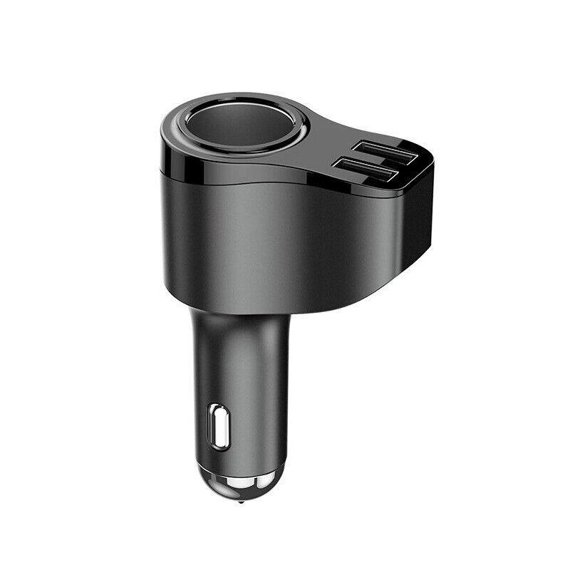 Fordonständaruttag Splitter 2-vägs USB multiladdare nätadapter