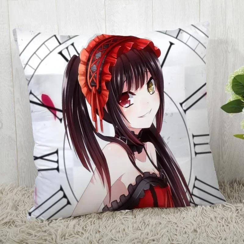 DATE A LIVE Pillow Cover Customize Pillow Case Modern Home Decorative Pillowcase For Living Room 45X45cm A19.12.13