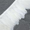 2M Dyed 13-18CM White Goose Feather Trims Real Geese Feather Ribbon Fringe  Dress Skrit DIY Craft Sewing Material Feathers