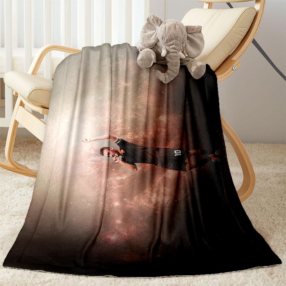 Chelsea Player Action Blanket Warmthful Decor Suitable for Livingroom Bed Seaside for All Occasions Modern Perfect Gift for Relatives and Friends