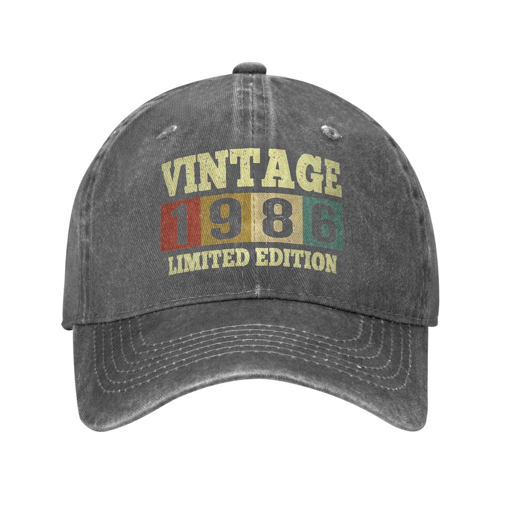 vintage 1986 40th birthday Casual Baseball Cap Spring Trucker Hat Sunscreen Outdoor Snapback Cap Men Streetwear Baseball Caps