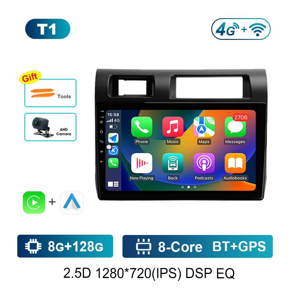 Video Multimedia Player for Toyota Land Cruiser LC 70 Series 2007 - 2020 Android Car WiFi+4G GPS IPS Screen Head Unit DSP Stereo