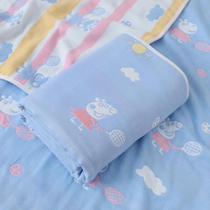 Newborn Jacquard Six-Layer Gauze Bath Towel and Summer Blanket for Babies and Toddlers.