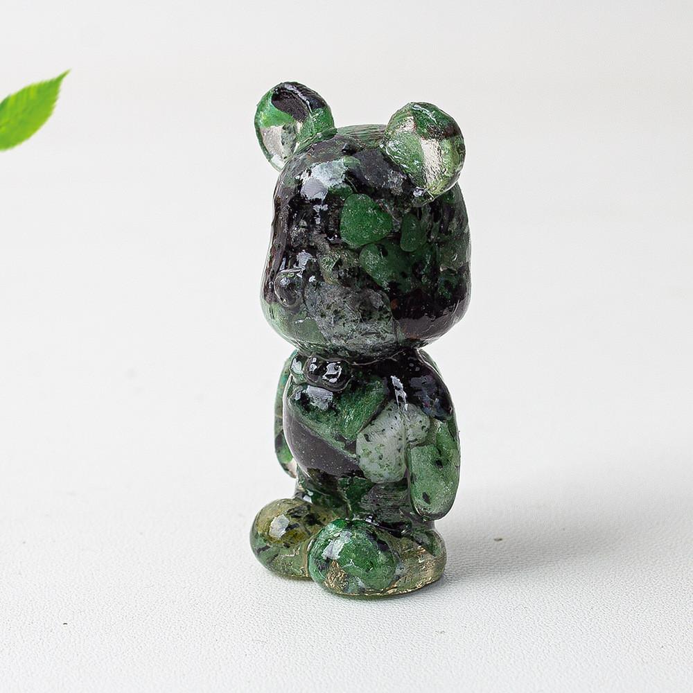 Crystal Violence Bear Resin Art Deco Statue Gift For Collectors