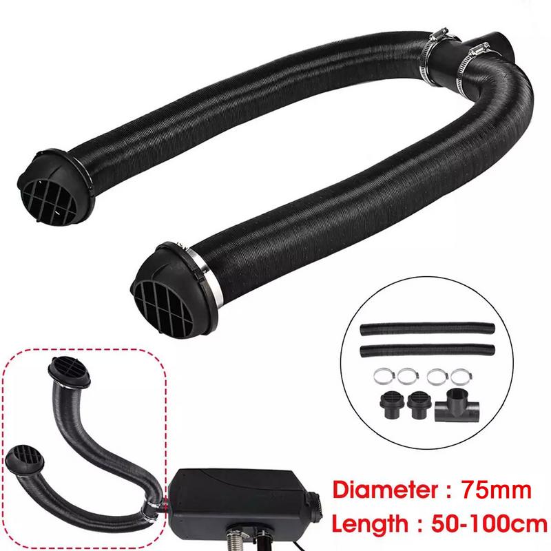 Warm Heater Duct Pipe Air Outlet Y/T-Shaped T E E Telescopic Hose For Ropex Diesel Heater Exhaust Pipe Product Accessories