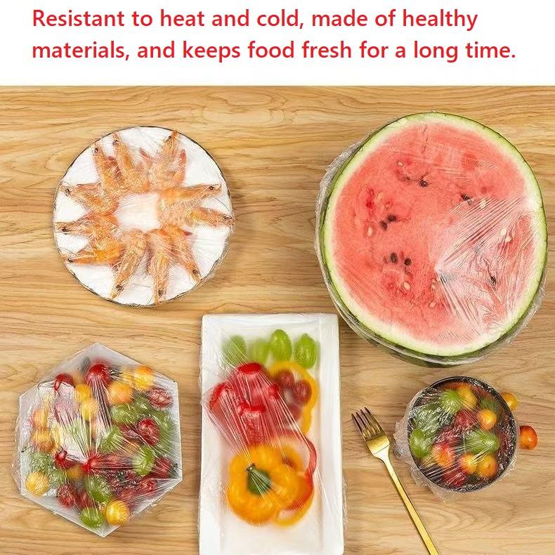 50PCS Reusable Durable Food Storage Covers for Bowls Elastic Plate Lid Covers Vacuum Bags For Kitchen Food Fresh Seal