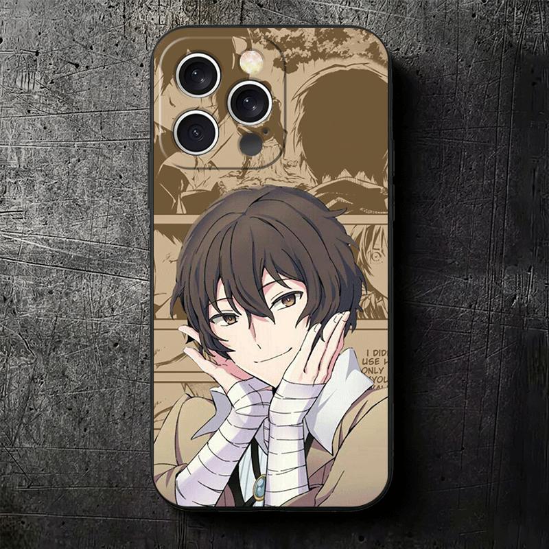 Bungo Stray Dogs Dazai Soft Phone Case for iPhone 16 16E 17 Air 15 Pro Max 14 Plus 13 Mini 11 12 7 Black Cover Back Shell