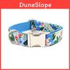 Pet Collar With Silver Buckle For Small Dogs Cotton Material Cute Flower Pattern Breathable Design