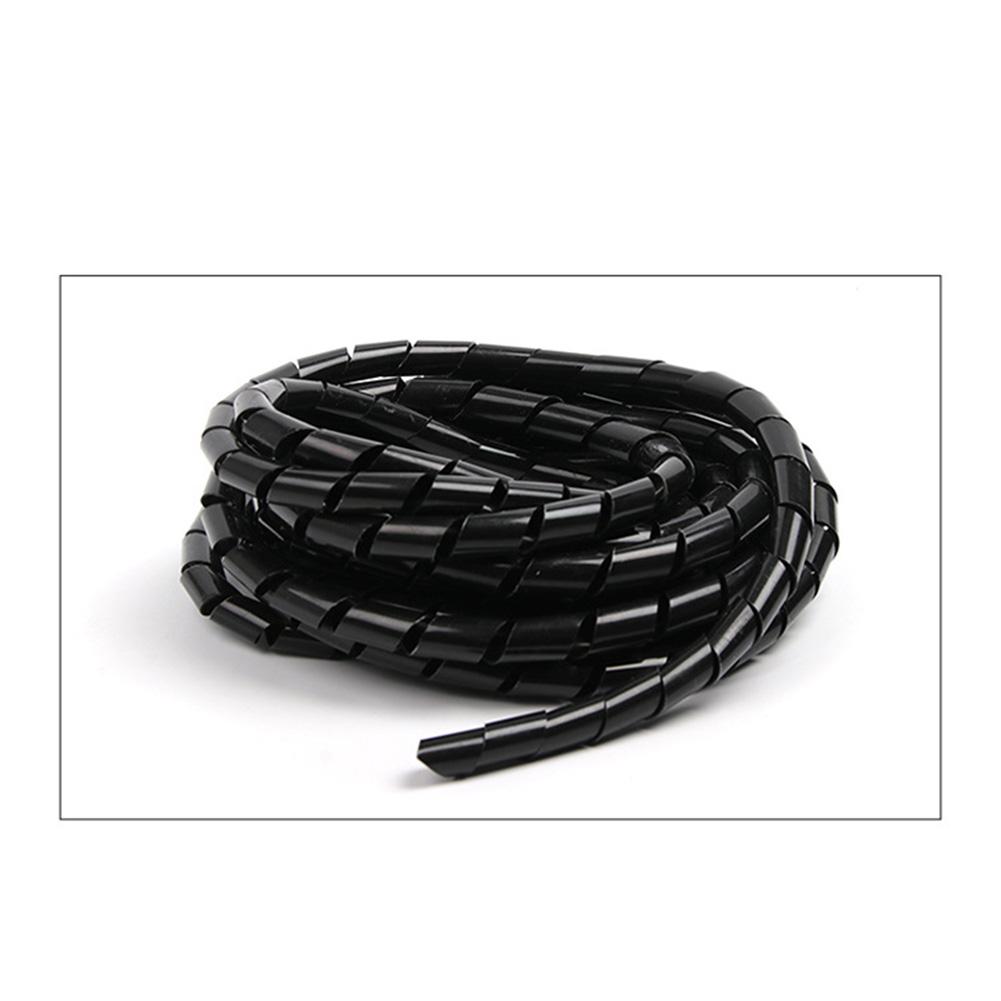 

Cable Protection Spiral Cable Wrap For Wire Management Customizable Length Easy To Use Flame Retardant For Charging Cable 10mm чёрный