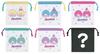 Lunch Drawstring Medium 6 Designs Made In Monchhichi COLORS Bag, Size, 6-Pack, (Mystery Box), Japan, 73899-A