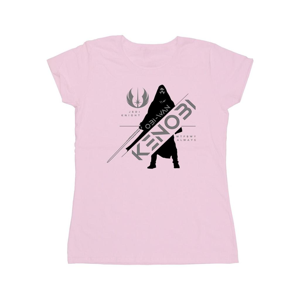 STAR WARS Damen/Damen Obi-Wan Kenobi Jedi Knight Baumwoll-T-Shirt