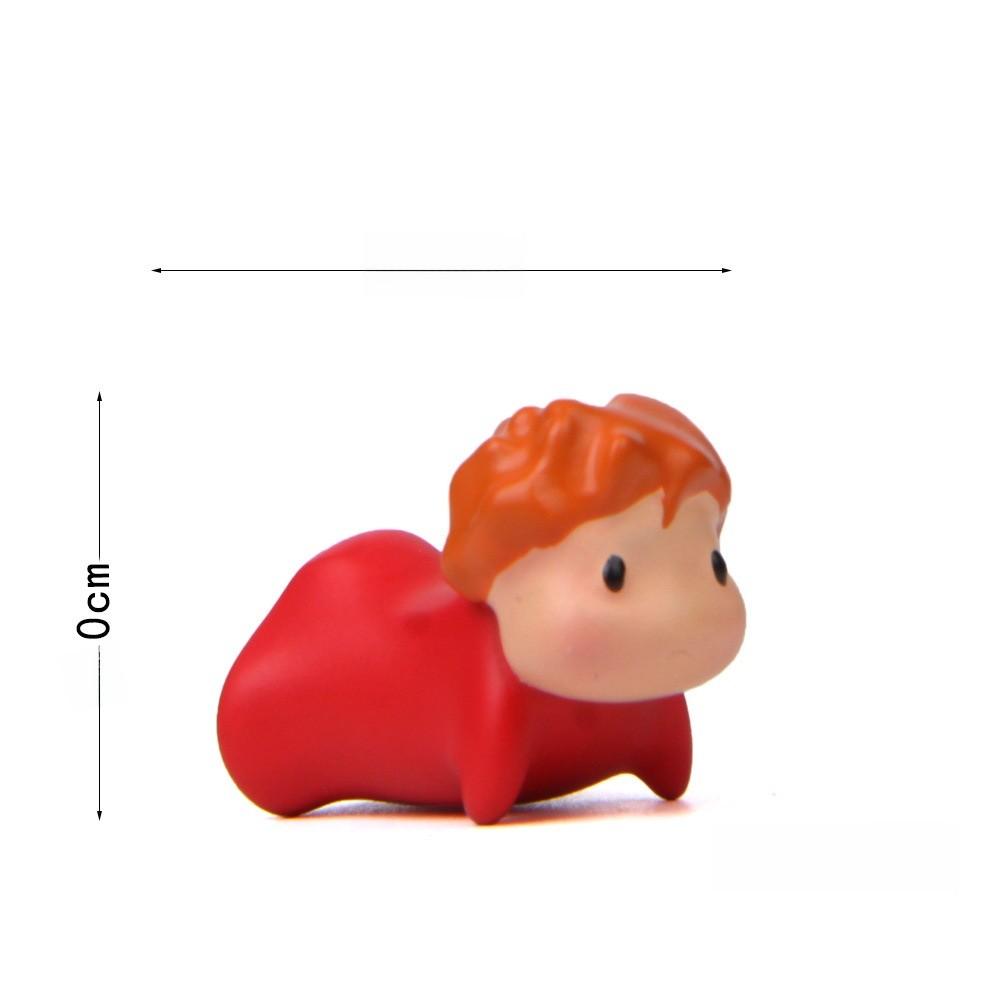 Ponyo Resin Figurine Toy Ornament For Plant Arrangements And Home Office Decor