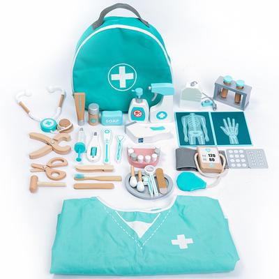 Educational Toys For Kids Toys Role Pretend Play Toy Wooden Pretend Play Doctor Children's Toys Girl Medical Simulation Toys Set