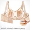 Big Size Women Summer Big Breasts Small Rabbit Ear Cup Memory Hoop Comfort On The Support of Sagging Underwear