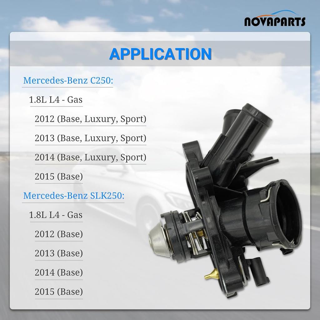 Thermostat Housing for 2012 2013 2014 2015 Mercedes Benz C250 SLK250 1.8L 2712000315 2712000215 2712000115 788217