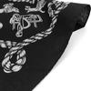 Trifong Bandana Black Adult Cotton 100% Handkerchief Stylish Bandana Cap Cotton Bandana Men's Women's Unisex Bullfighting Pattern 55cm x 55cm