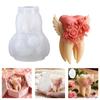 Angel Teeth Rose Silicone Mould Candle Silicone Mold Heat Resistant For Resin Casting Candle Soap Home Decoration