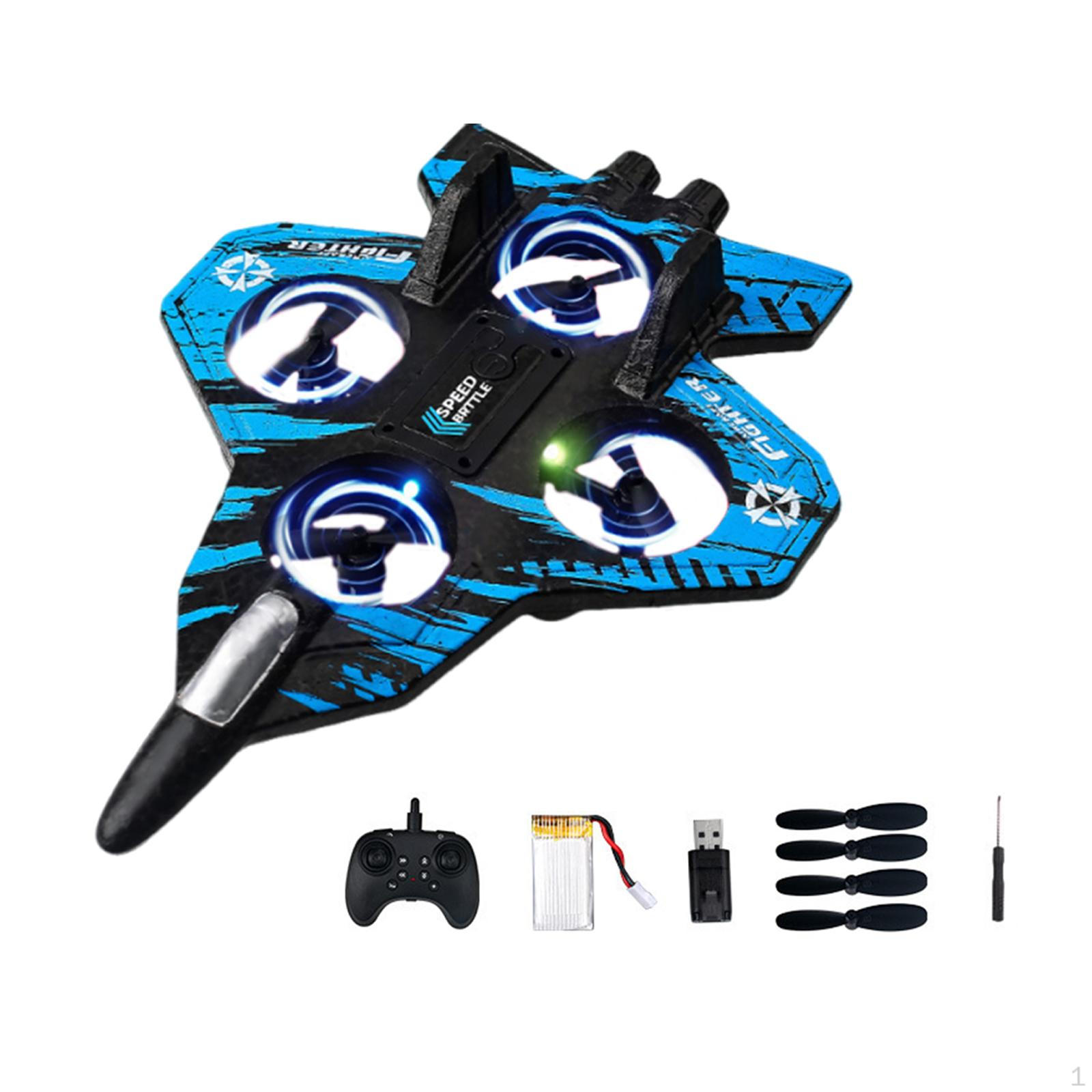 

Foam Remote Control Airplanes Outdoor Flying Toy Drop Resistant RC Glider Plane with B blue