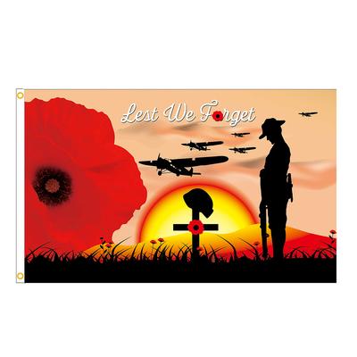 90 x 150cm Vlajka banneru ke Dni vzpomínky pro dům Venkovní vlajka Jednovrstvý polyesterový banner