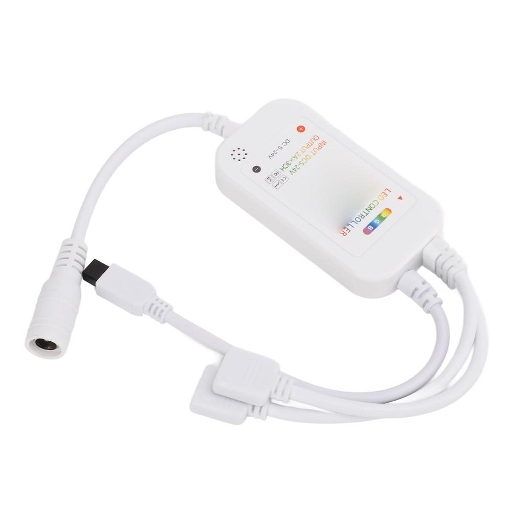 LED Strip Light Dimming Controller with RGB Remote Control Adjust Color Brightness for KTV Music LEDs Rope Lighting