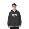 Puma Squad Letter Print Loose Fit Hooded Long Sleeve Sweatshirt Men sweatshirt Black 677874-01