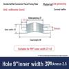 In Stock 304 Stainless Steel U-Shaped Baffle Pipe Clamp with Double Hole Thickened Fixing Plate