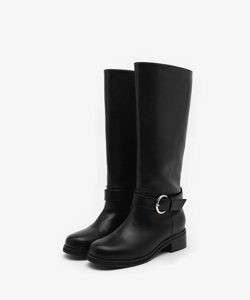 Sappun Ander Buckle Strap Boots (4Cm)