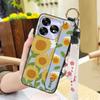 Fashion Design Wrist Strap Phone Case For UMIDIGI A15/A15C Protective Ring Anti-dust Back Cover Anti-knock Wristband
