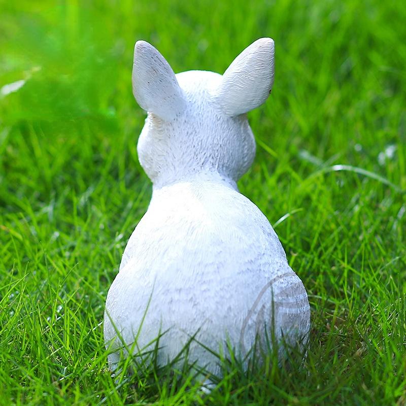 Vintage Easter Bunny Decor Spring Easter Bunny Figurine Decoration Farmhouse Bunnies Rabbit Figurine Statue Home Decor.