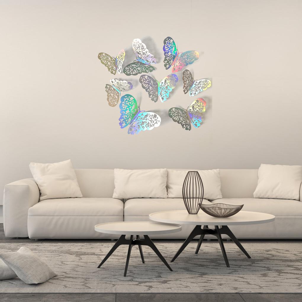 Pack of 12 Wall Stickers Decoration Self-adhesive Decals Insect Removable Art Home Bedroom Door Refrigerator Party Cling