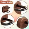 Brush And Comb Holder, Hair Tool Organizer, Made of Solid Wood, Easy To Install, Sturdy Compact,