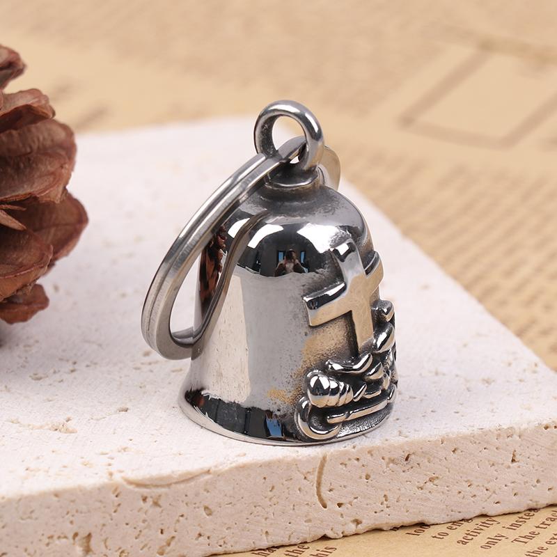

Gremlin/Guardian Bell Motorcycle Bell For Bikers Women Men W/Hanger Biker Bell For Riders Good Luck Riding Bell Spirit Bell Moto Onesize