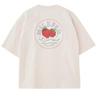 Milkfed Casual Circle Strawberry Logo Short Sleeve Tee In Pink Women's