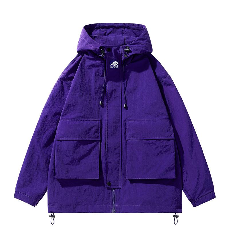 

Водонепроницаемая куртка для мужчин Осень и Зима Куртка для улицы Фрак с капюшоном Ветровка Пальто Джокер Досуг Спорт 3XL