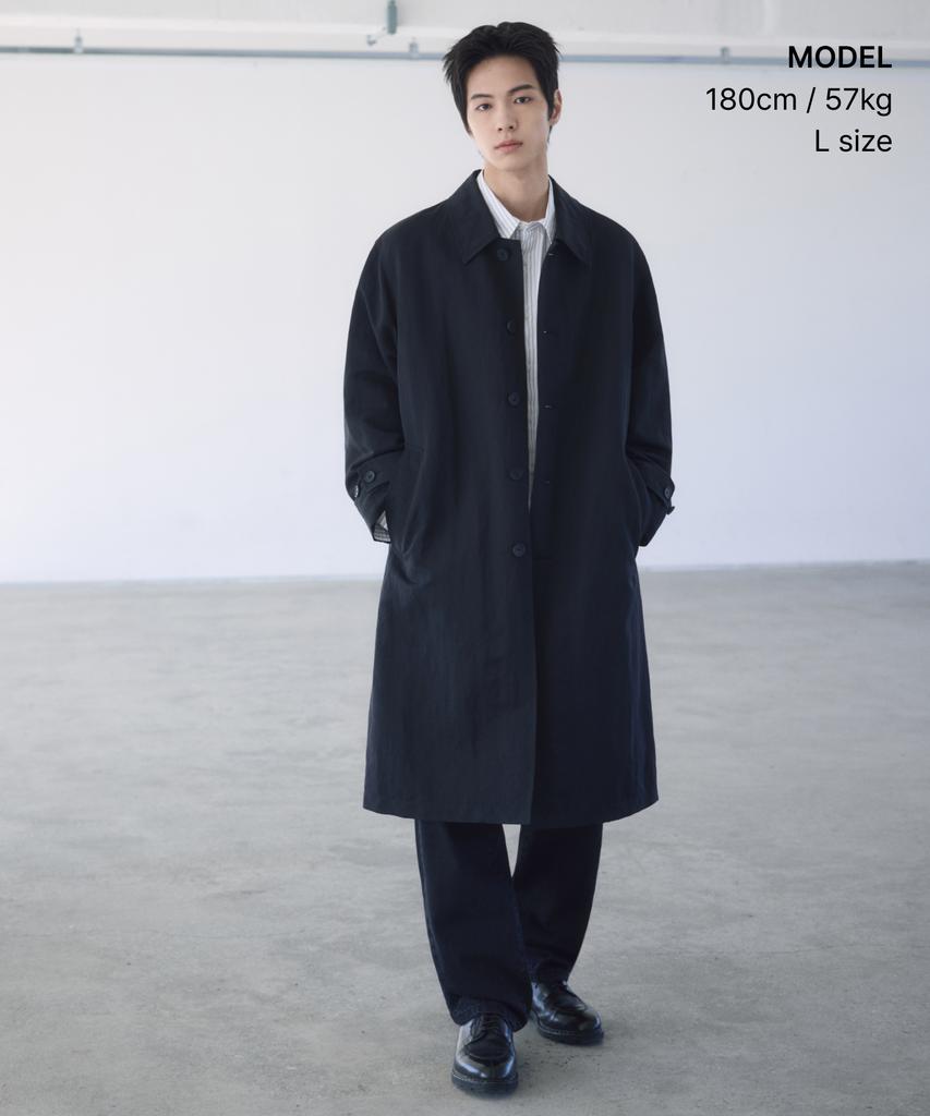 Musinsa Standard [City Workers] Karmor Single Trench Coat [Black]