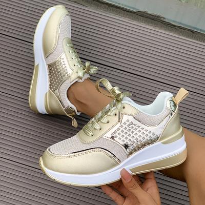 Fashion Women Sneakers New Leather Patchwork Casual Platform Shoes for Women Fashion Outdoor Running Sneakers Women Zapatos De Mujer
