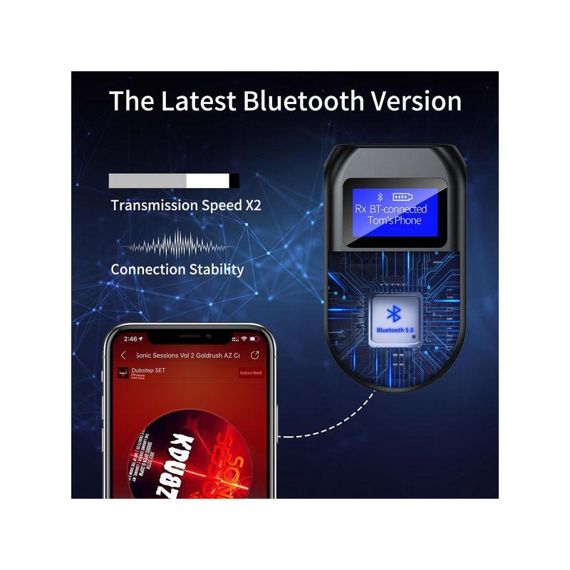 New Bluetooth 5.0 Audio Transmitter, Receiver, and Call Device All-In-One Tv, Computer, Game, and Music Bluetooth Adapter