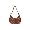 MLB Polyester With Cotton Shoulder Bag Women's Brown Casual