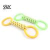 Strong Dog Chew Toy Pet Double Loop Design Cotton Rope Interactive Puppy Canine Bite-resistant Teeth Oral Health Safe Double-loop