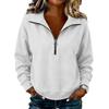 Women's Fashion Zip Up Long Sleeve Neck Sweatshirt