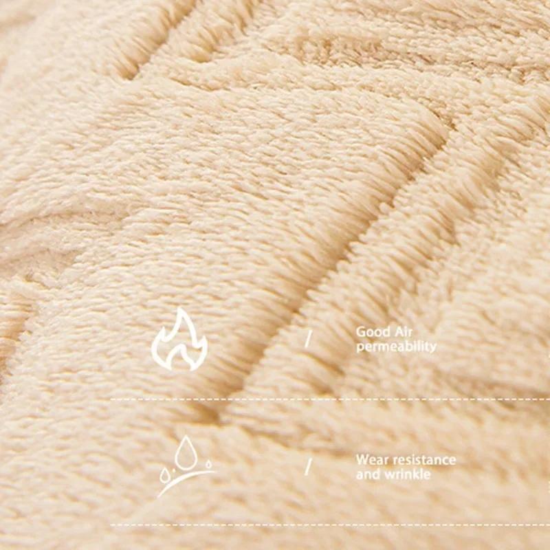 Luxury Solid Color Sofa Cushion Mat Four Seasons Universal Non-slip Dust-proof Warm Sofa Towel Couch Slipcover for Home Decor