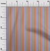 oneOone Bomull fleksibelt stoff flerfarget stripe trykt stoff 1 Yard 40 tommer