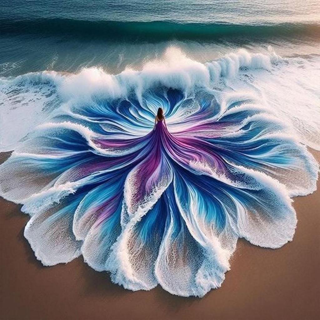 5D DIY plná kulatá vrtačka Diamond Painting Girl Kit Home Decor Art Craft