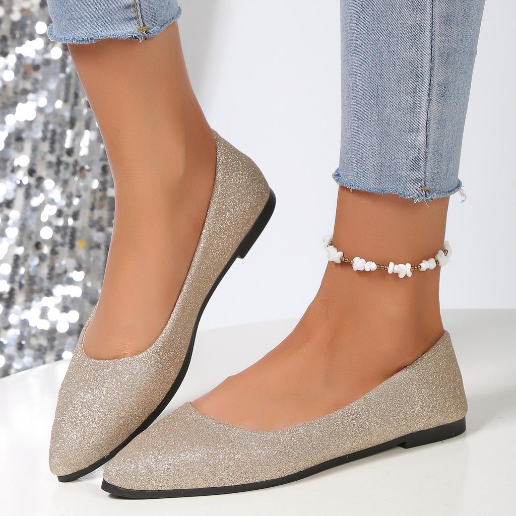 New 2026 Women Flats Pointed Toe  Fashion Flat Shoes Women Ballerina Comfortable Loafers Casual Lightweight Sneakers Women