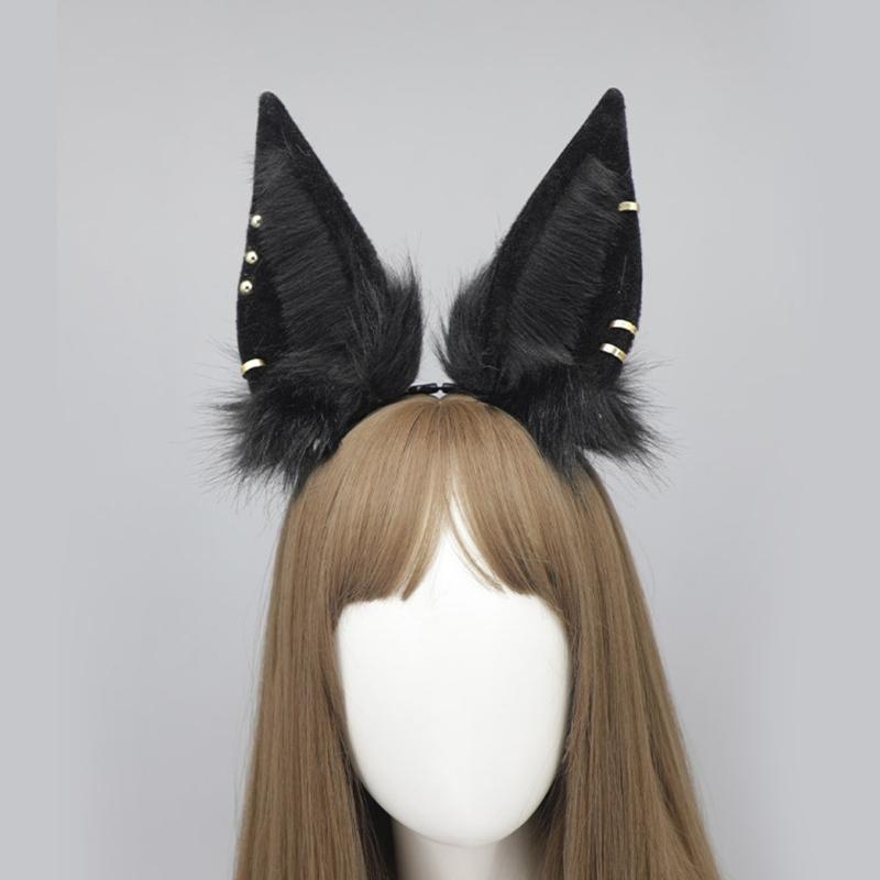 Beast Ear Headband Halloween  Maid Hairhoop Role Playing Dress Up Hairdband Costume Accessories Cosplay Headpiece