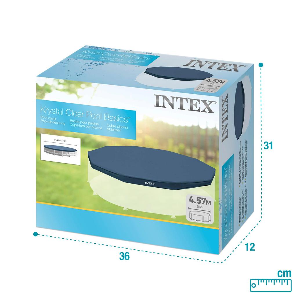 Intex Bassengavfall Passer av INTEX Deksel, 15'